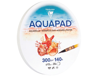 CLAIREFONTAINE AQUAPAD AQUARELLPAPIER RUND  Ø 15 CM  300 G/M²  20 BLATT