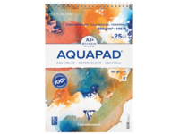 CLAIREFONTAINE GOLDLINE AQUAPAD AQUARELLBLOCK A3 300GRAM 25 BLATT SPIRALBINDUNG