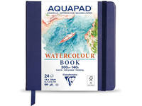 CLAIREFONTAINE AQUAPAD WATERCOLOUR BOOK 14X14CM 300 GRAM 24 VEL