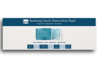 BAOHONG AQUARELLPAPIER CLASSIC BLOCK 13X38CM MEDIUM 20 BLATT