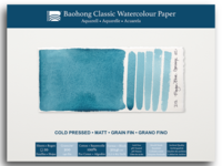 BAOHONG AQUARELLPAPIER CLASSIC BLOCK 31X41CM MEDIUM 20 BLATT