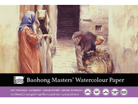 BAOHONG AQUARELLPAPIER 12,5X18CM 300GR SATINIERT 20BLATT
