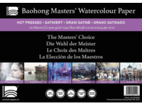 BAOHONG AQUARELLPAPIER 28X38CM 300GR SATINIERT BOGEN
