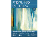 FABRIANO PITTURA ACRYLVERFPAPIER 25X35CM 400GR BLOK A 10VEL