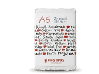 KHADI INDIA HADERNPAPIER 150G/M² A5 20 BLATT