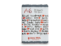 GREY RAG PAPER HANDGESCHÖPFT A6 150G MEDIUM 20 BLATT DARK GREY
