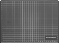 TRANSOTYPE SCHNEIDEMATTE SCHWARZ GRÜN 60X90CM