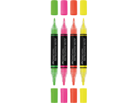 FABER-CASTELL SHAKE & PAINT BLACK EDITION ACRYLIC MARKERSET NEON 4X