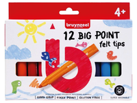 BRUYNZEEL KIDS BIG POINT VILTSTIFTEN SET 12X