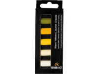 REMBRANDT SOFTPASTEL SET WARM YELLOWS HALBE KREIDEN 5X
