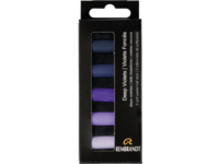 REMBRANDT SOFTPASTEL SET DEEP VIOLETS HALBE KREIDEN 5X