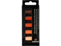 REMBRANDT SOFTPASTEL SET BURNT SIENNA HALBE KREIDEN 5X
