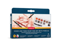 DERWENT SHADE AND TONE PAINT PAN MIXED MEDIA SET