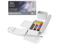 WINSOR & NEWTON AQUARELL FIELD POCKET SET 12X 1/2 NÄPFE