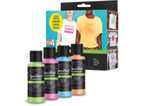 SPEEDBALL FABRIC SCREEN PRINTING INK SET FLUOR 4X