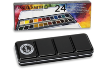 DANIEL SMITH WATERCOLOUR SET 24X 1/2 NAP