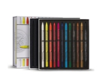 SENNELIER PASTELPOTLODEN SET 12X + 12 LEGE VAKKEN