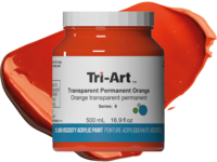 TRI-ART ACRYLFARBE 500ML S6 TRANSPARANT PERMANENT ORANGE