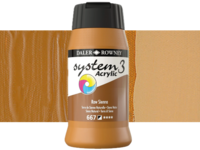 DALER ROWNEY SYSTEM 3 ACRYL 500ML 667 RAW SIENNA