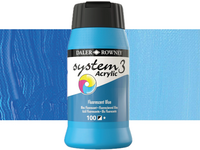 ROWNEY SYSTEM 3 ACRYL 500ML 100  FLUORESCENT BLUE