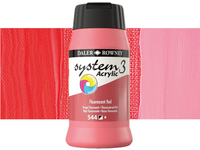ROWNEY SYSTEM 3 ACRYL 500ML 544 FLUORESCENT RED