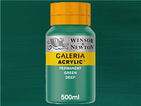 WINSOR & NEWTON GALERIA 500ML 482 PERMANENTGRÜN DUNKEL