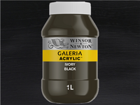 WINSOR & NEWTON GALERIA  1L  331  ELFENBEINSCHWARZ
