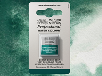 WINSOR & NEWTON AQUARELLFARBE 1/2 NÄPF 185 KOBALT GRÜN TIEF