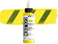 GOLDEN HIGH FLOW ACRYL 119ML S3 BENZIMIDAZOLONE YELLOW MEDIUM