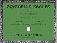 ARCHES AQUARELLBLOCK GRAIN FIN 300GR/M2 18x26 15BLATT