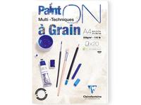CLAIREFONTAINE PAINT-ON A3 A GRAIN 250GR BLOCK 20BL