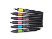 WINSOR & NEWTON PROMARKER SET VIBRANT TONES 6X