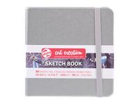 TALENS ART CREATION SKIZZENBUCH GLÄNZEND SILBER 12X12CM 140G 80 BLATT