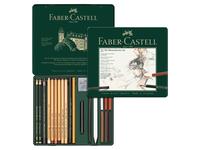 FABER CASTELL PITT MONOCHROME SET 21-TEILIG FC-112976