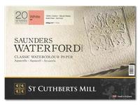 SAUNDERS WATERFORD GLATT AQUARELLPAPIER 41X31CM 300GRAMM 20 BLATT BLOCK