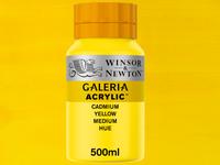 WINSOR & NEWTON GALERIA 500ML 120 KADMIUMGELB MITTEL FARBTON