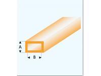PROFIL VIERKANTROHR GLASKLAR ORANGE (A=)2,0X4,0MM 33CM 441-53/3