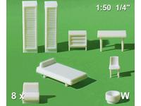 1:50 KINDERZIMMER WEISS 10-TEILIG 55.40031.1