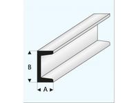 U-PROFIL (A=)2,00X(B=)4,0MM 1METER 412-55