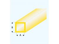 PROFIL VIERKANTROHR GLASKLAR GELB (A=)3,0X4,0MM 33CM 432-55/3