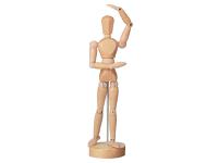 LEDENPOP 20CM UNISEX BLANK HOUT