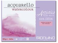 FABRIANO ARTISTICO AQUARELLPAPIER BLOCK 12,5X18 25BL GLATT