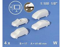 1:100 AUTOS, 4 TYPEN (4 PCS)
