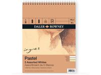 DALER ROWNEY INGRES BLOCK ZEICHENPAPIER 15X24CM 3 FARBEN