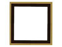 SCHATTENFUGENRAHMEN SCHWARZ DELUXE GOLD FÜR 60X80CM