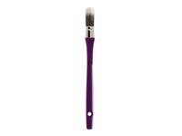 VAN BEEK GRANDISSIMO KWAST ROND/OVAAL 20 LANGE STEEL SYNTHETISCH HAAR