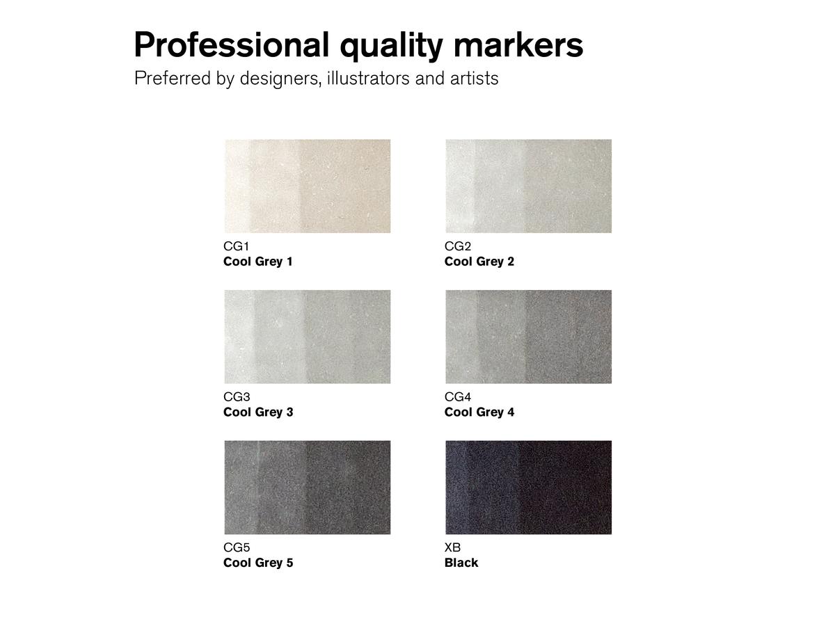 WINSOR & NEWTON PROMARKER SET NEUTRAL TONES 6X 2