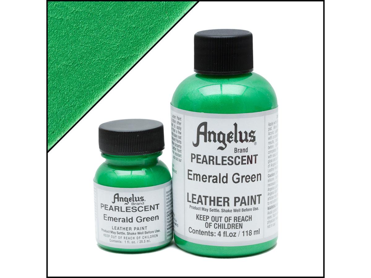 ANGELUS LEDERFARBE PERLENGLANZ 29,5ML EMERALD GREEN 3