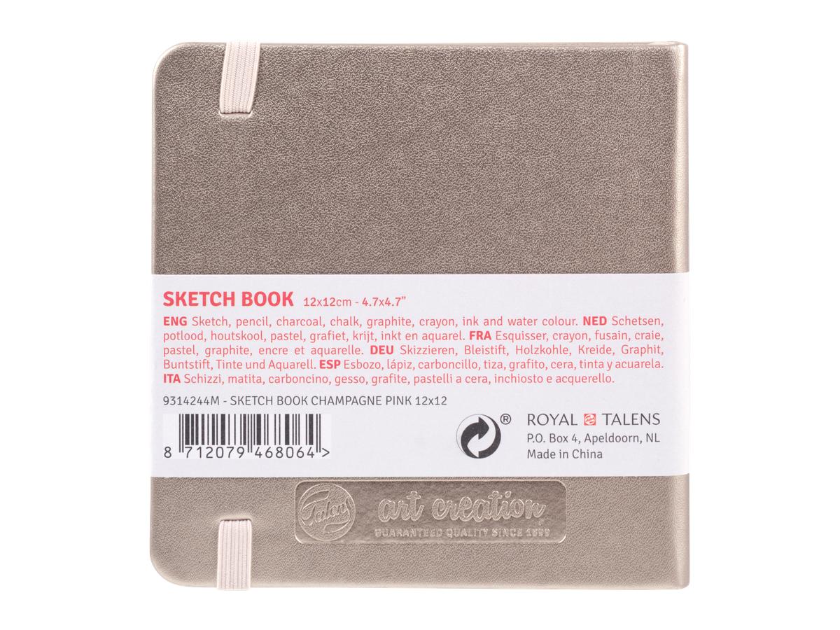 TALENS ART CREATION SKIZZENBUCH ROSA CHAMPAGNER 12X12CM 140G 80 BLATT 2