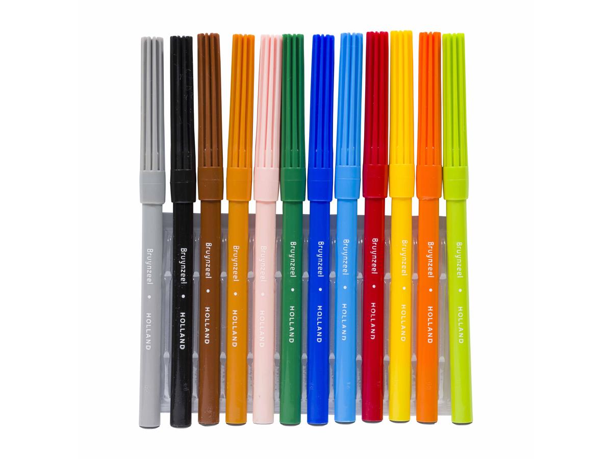 BRUYNZEEL KIDS VILTSTIFTEN ETUI 12 STUKS 2